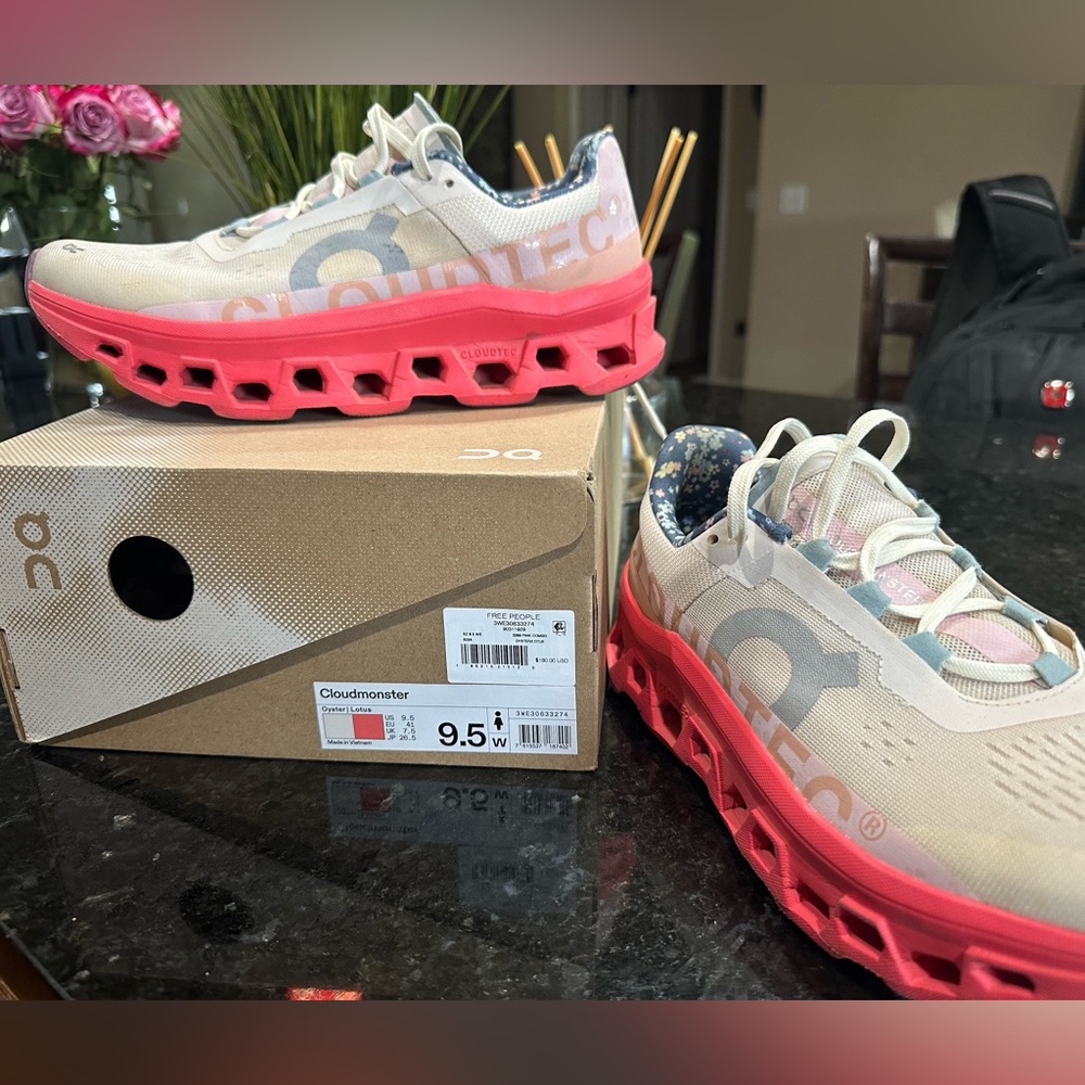 Free People Movement x On Cloudmonster Floral Sneakers